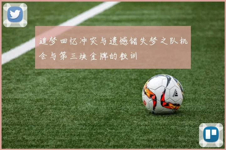 追梦回忆冲突与遗憾错失梦之队机会与第三块金牌的教训