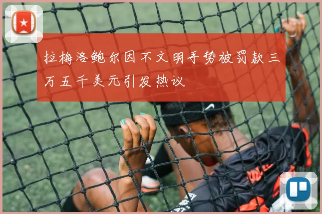 拉梅洛鲍尔因不文明手势被罚款三万五千美元引发热议