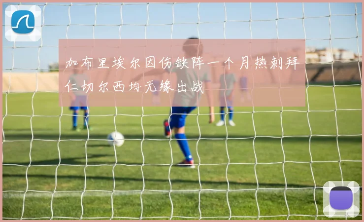 加布里埃尔因伤缺阵一个月热刺拜仁切尔西均无缘出战